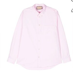 Gucci Men’s Pink Dress Shirt by Alessandro Michele Size L